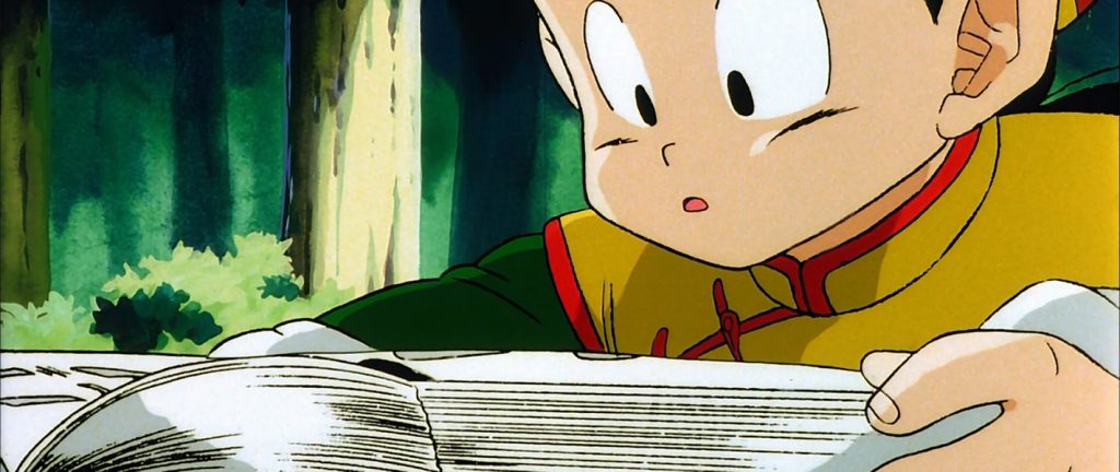 Dragonball Z Gohan reading