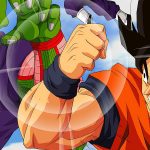 Dragonball Z Piccolo and Goku fighting