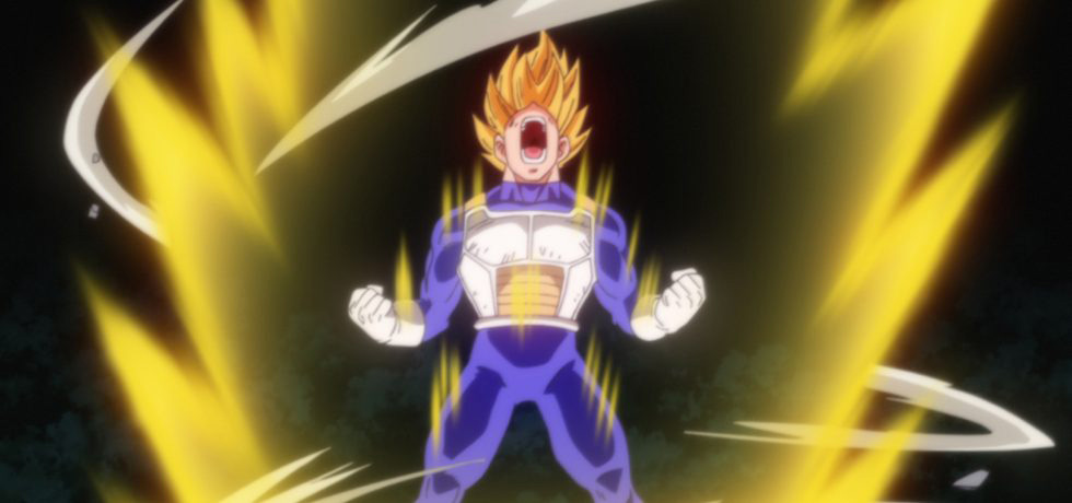 dbz vegeta powering up